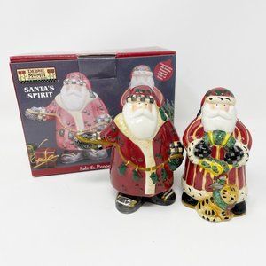 Debbie Mumm Santa's Spirit Salt & Pepper Shakers Christmas Sakura  NEW